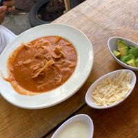 Sopa tortilla   at El Vegano in Guadalajara