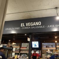 In the food court  at El Vegano in Guadalajara