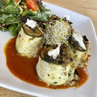 Zucchini rolls   at Green Table Cafe in Los Angeles