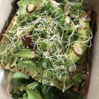 Avocado toast at Green Table Cafe in Los Angeles