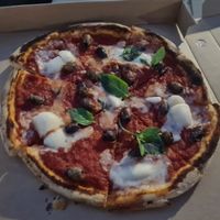 Woodfire pizza at Pinocchios Wine & Pizza Bar in Gosford