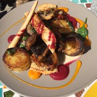 Mushrooms and spuds on toast at Coffee Whole in Berkeley Vale