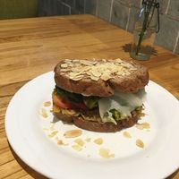 Bbq jackfruit sandwich at Enso Cafe in Phnom Penh