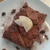 Raw pear banana tiramisu at Black Kale in Ostrava