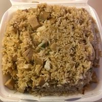 vegetarian chicken fried rice, no egg at China Chef in Clovis