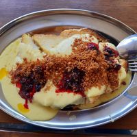 French tiast with vanilla cream, berries... at Sandokan Vegan Bistro in Prague