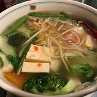 Veggie pho with $3 extra tofu (I mixed it up, there was more) at Pho Cali in Sarasota