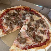 Vegan Meatball Pizzaa  at Pizza Palace in Milford