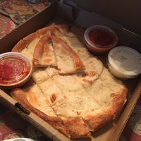 Vegan cheesy bread (vegan ranch) at Pizza Palace in Milford