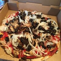 Extra onions vegan gluten free at Pizza Palace in Milford