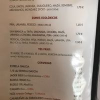 Menú  at Taskatenda in Salvaterra De Mino