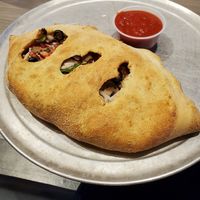 Veggie calzone at Mellow Mushroom in St Louis