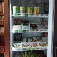 Vegan burgers, seitan, tofu, yogurt etc at Ceres Herbolario in Sotillo De La Adrada