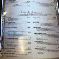 Lunch menu at Sweet Rice in Oak Harbor