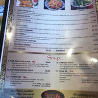 Menu 1 at Sweet Rice in Oak Harbor