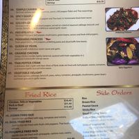 Menu 4 at Sweet Rice in Oak Harbor