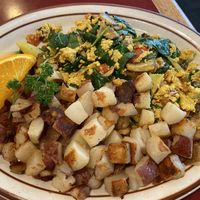 Tofu Scramble and Country Style Hashbrowns  at Hobee's in Sunnyvale