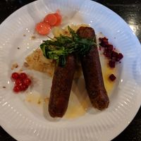 Sausages and Mash at Kaffi Havari in Djupivogur