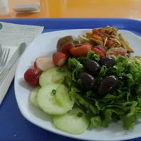 Plate from buffet. at Vegetalia in Lima