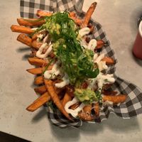 Loaded sweet potato fries made vegan  at Dogma Cronulla in Cronulla