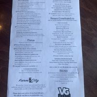 Menu pt. 1 at The Bean Bar in Hamilton