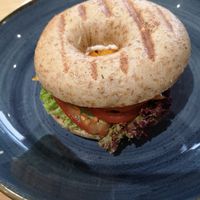 Bagel at Green Leaf Cafe in Erding