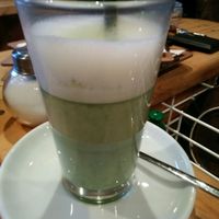 Macha Latte  at Green Leaf Cafe in Erding
