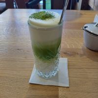 Matcha Latte at Green Leaf Cafe in Erding