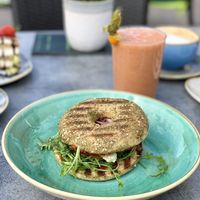 A little snack  at Green Leaf Cafe in Erding