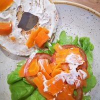 Lachs Brot at Green Leaf Cafe in Erding