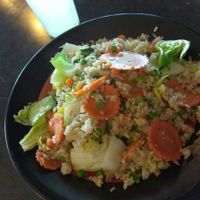 vegetable fried rice at noodles at BTH - Beach & Basswood in Fort Worth