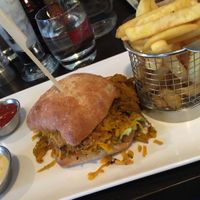 Sweet potato and butternut squash burger at Kisa's in Perth