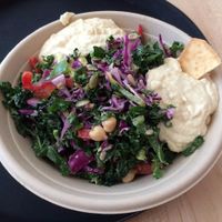 Kale Hummus salad at Greenbeat in Orlando