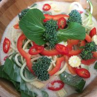Pad thai at Grassroots Health in Edinburgh
