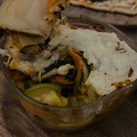 I didn't get a great pic of the vegan lasagna but worry not for it wasn't worth it.  at La Matatena Pizzeria in Oaxaca