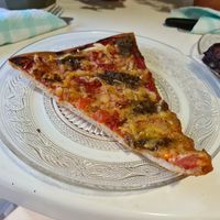 Amazing pesto pizza at Alice in Wonder Pie in Santiago De Compostela