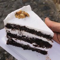 Pastel de zanahoria. at Alice in Wonder Pie in Santiago De Compostela