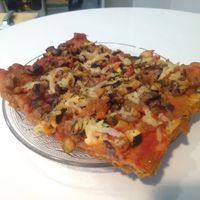 Pizza at Alice in Wonder Pie in Santiago De Compostela