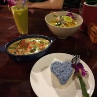 Panang curry and kao soy, both with tofu at Be Cosy Rest formerly Blue Lagoon - Maybe closed in Koh Chang