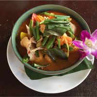 Tom Yam with lots of veggies  at Be Cosy Rest formerly Blue Lagoon - Maybe closed in Koh Chang