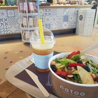Vegan Salad and Energy Pressed Juice at Natoo in Padua