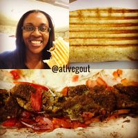 falafel wrap at Damascus in Istanbul