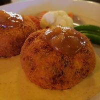 Sweet corn and veggie patties at Mizi Bistro - Tesco Tanjung Pinang in Penang