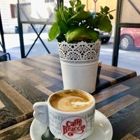 Soya cappuccino   at Milano Caffe in Rome