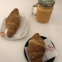 vegan croissant at Milano Caffe in Rome