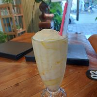 Peach smoothie #Veganuary at Ans Vegetarian Cuisine  in Da Nang