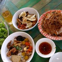 Mi Quang, Cuo Lau and Papaya Salad at Ans Vegetarian Cuisine  in Da Nang