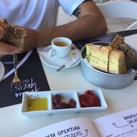 Yummy dips  at Aroma Avlis in Santorini