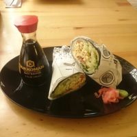 THE ";Veggie Party";. A Delicious //burrito sized// VEGAN Sushi. at Roll'up Sushi Burrito in Medellin