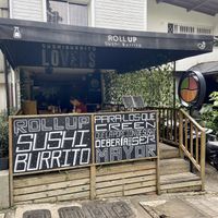 Outside at Roll'up Sushi Burrito in Medellin